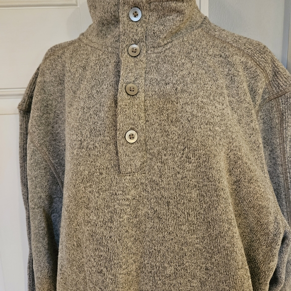 Van Heusen Other - Van Heusen Men's Button-Front Crewneck Sweater in Grey